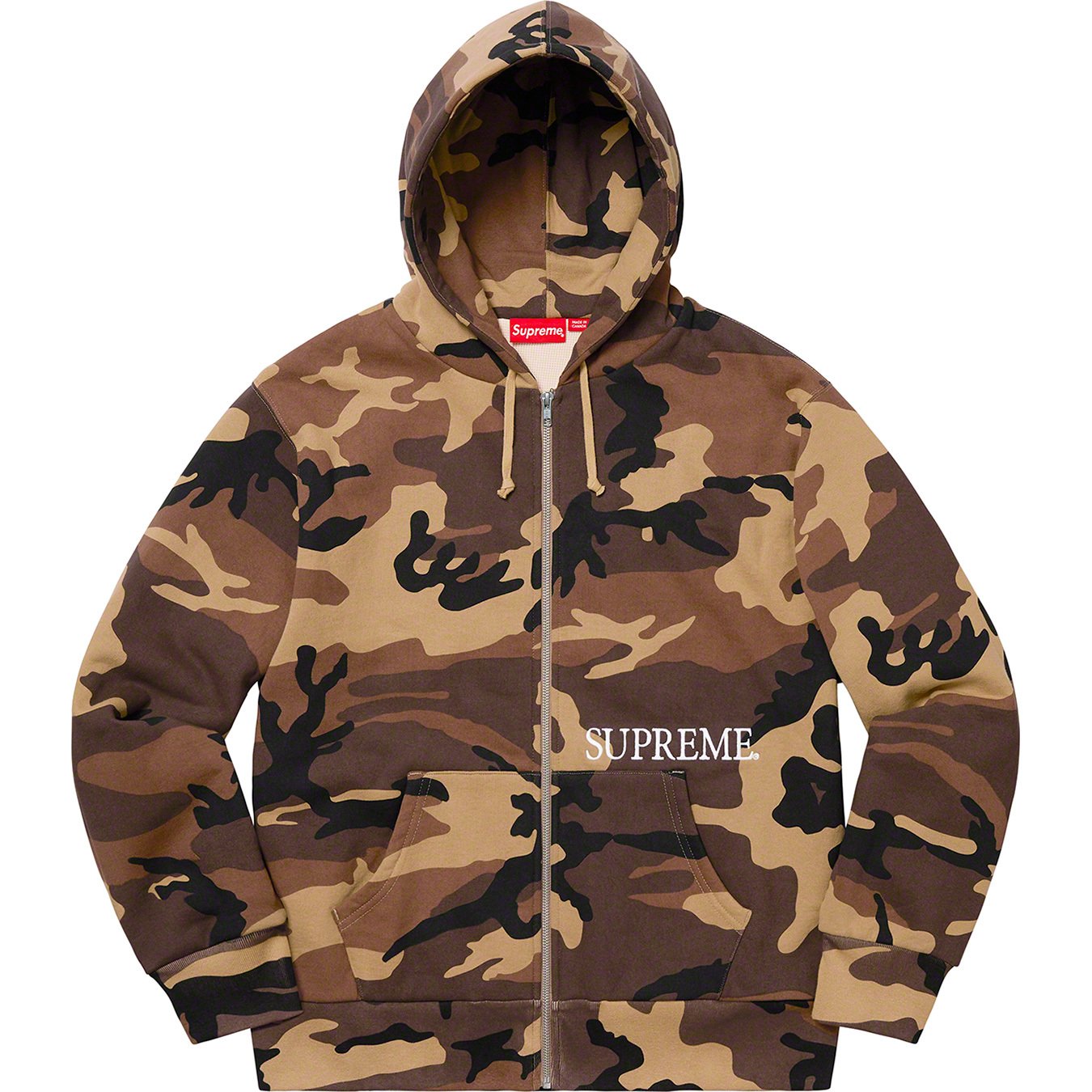 Thermal Zip Up Hooded Sweatshirt - fall winter 2019 - Supreme