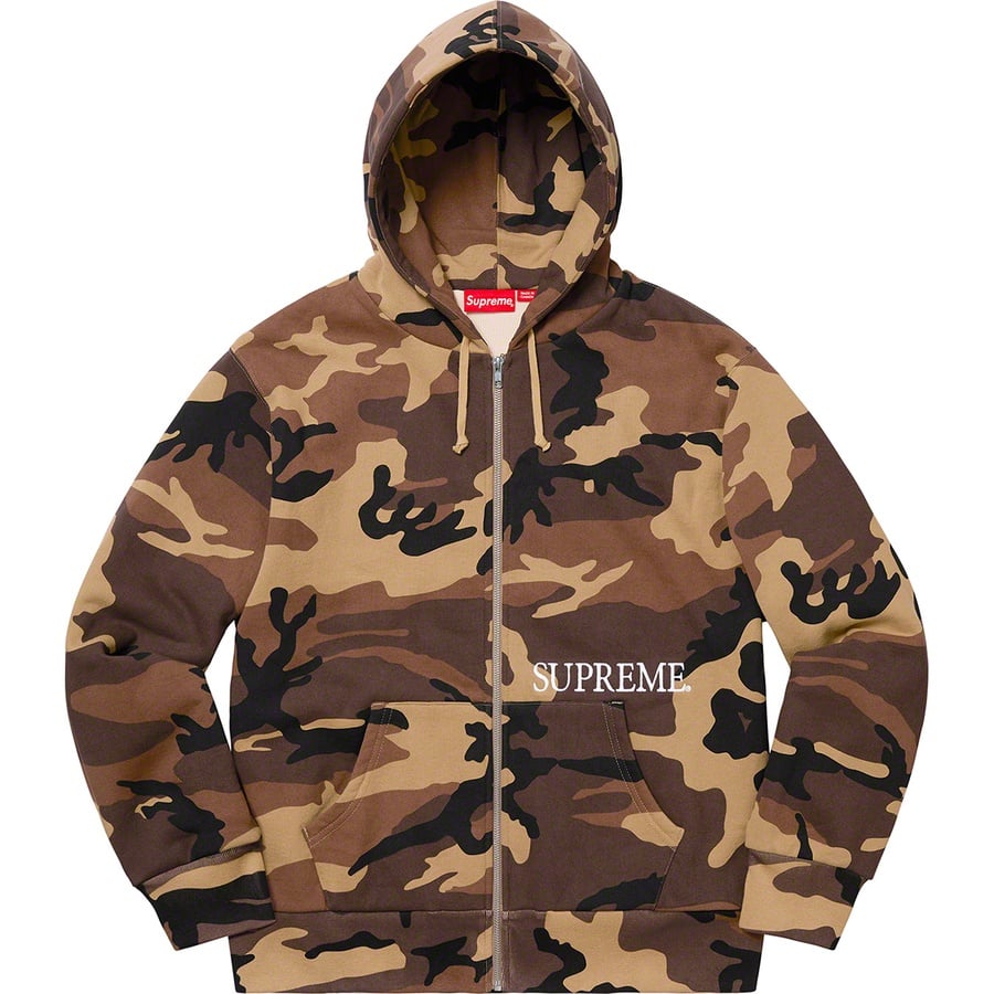 Details on Thermal Zip Up Hooded Sweatshirt Brown Camo from fall winter
                                                    2019 (Price is $198)