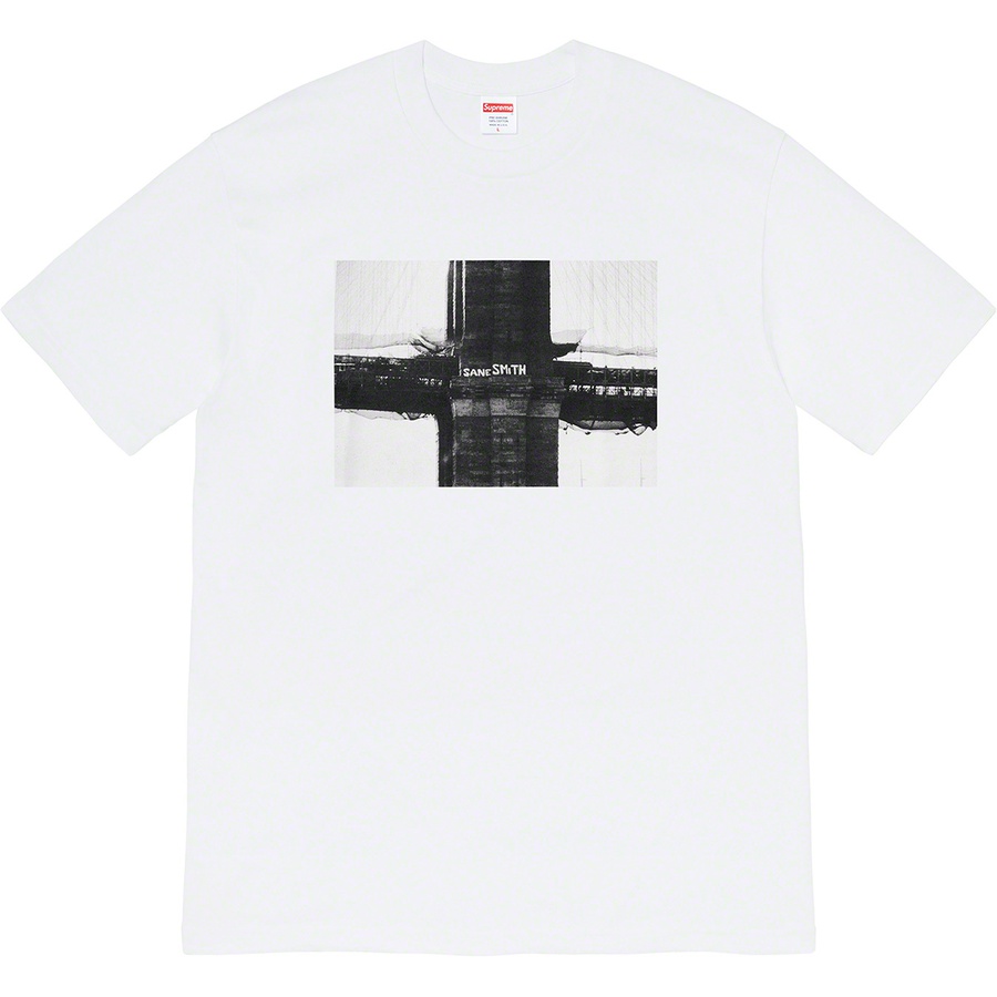 Details on Bridge Tee White from fall winter
                                                    2019 (Price is $38)