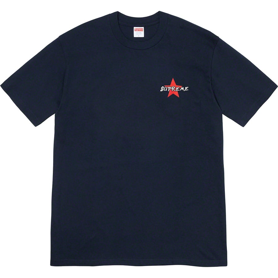 Details on Money Power Respect Tee Navy from fall winter 2019 (Price is $38)