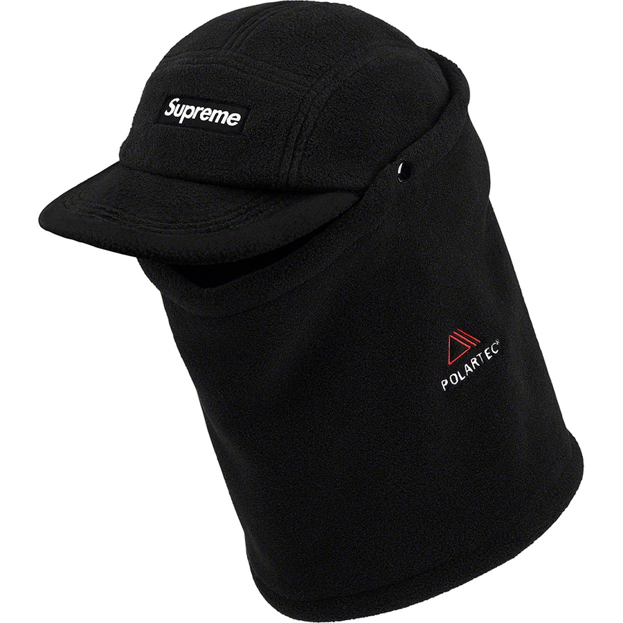 Supreme Facemask Polartec Camp Cap (FW19) - Black - $58