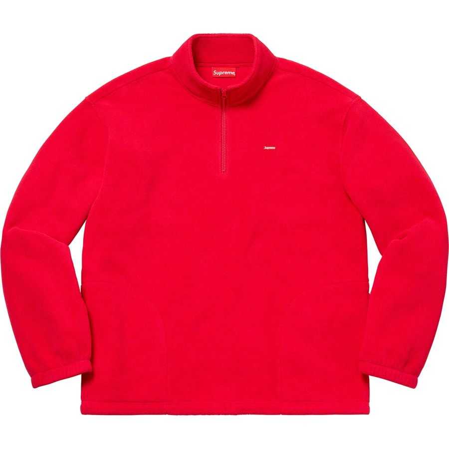 Details on Polartec Half Zip Pullover Red from fall winter 2019 (Price is $118)