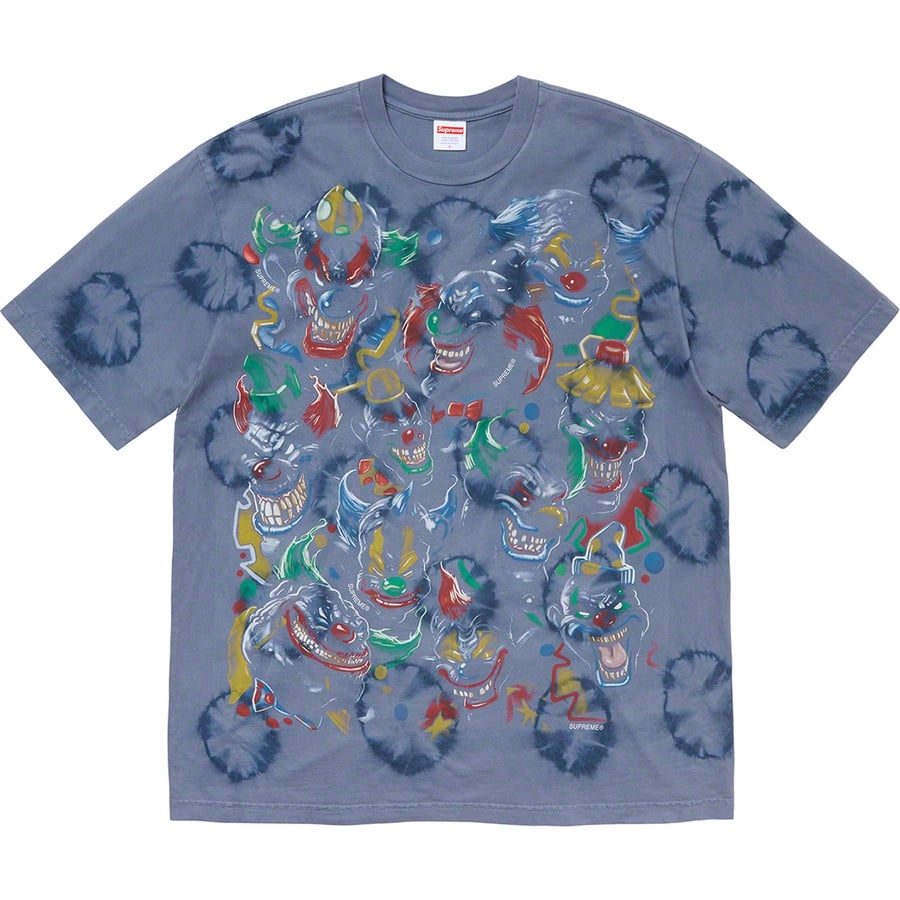 Supreme Clowns Tee (FW19) - Bleached Navy - $48
