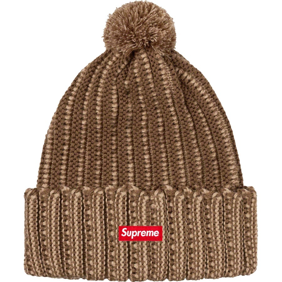 Details on Contrast Stripe Beanie Brown from fall winter 2019 (Price is $36)