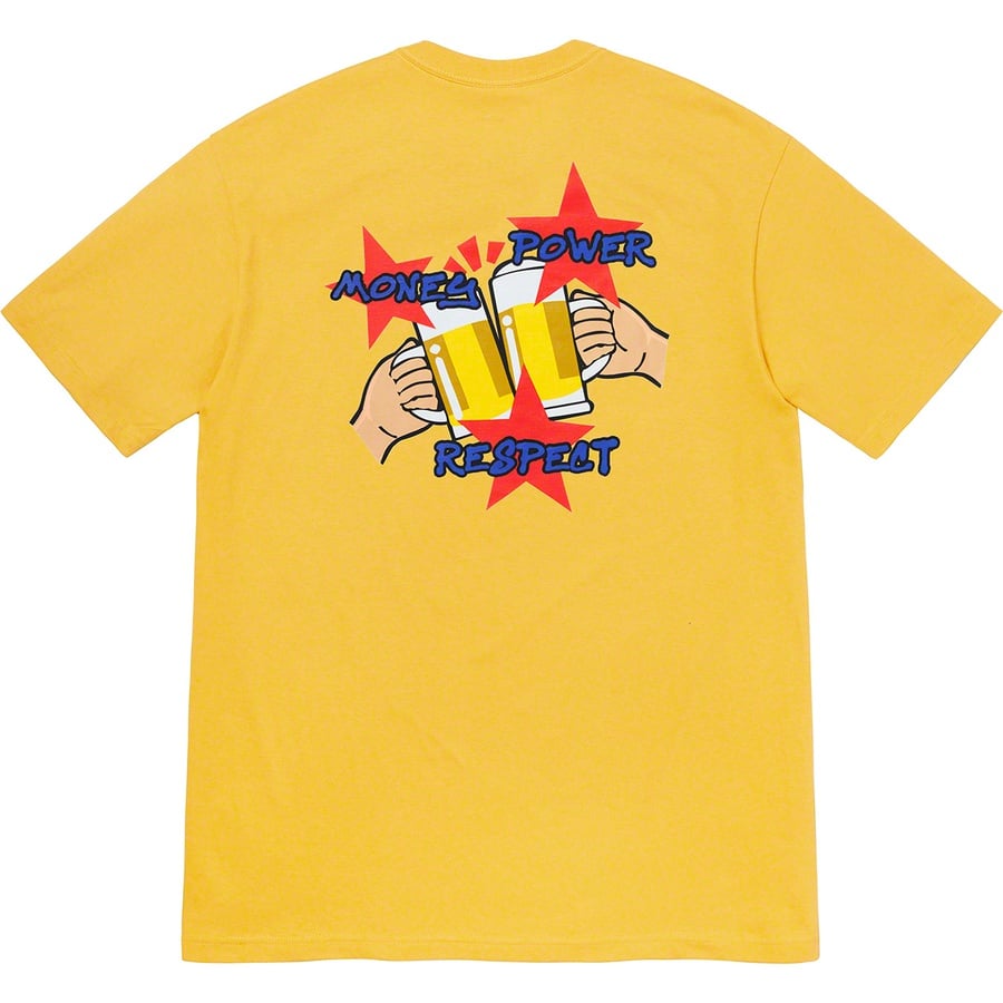 Details on Money Power Respect Tee Acid Yellow from fall winter 2019 (Price is $38)