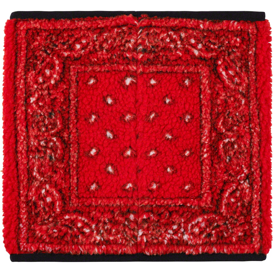 Details on Bandana Fleece Neck Gaiter Red from fall winter
                                                    2019 (Price is $40)