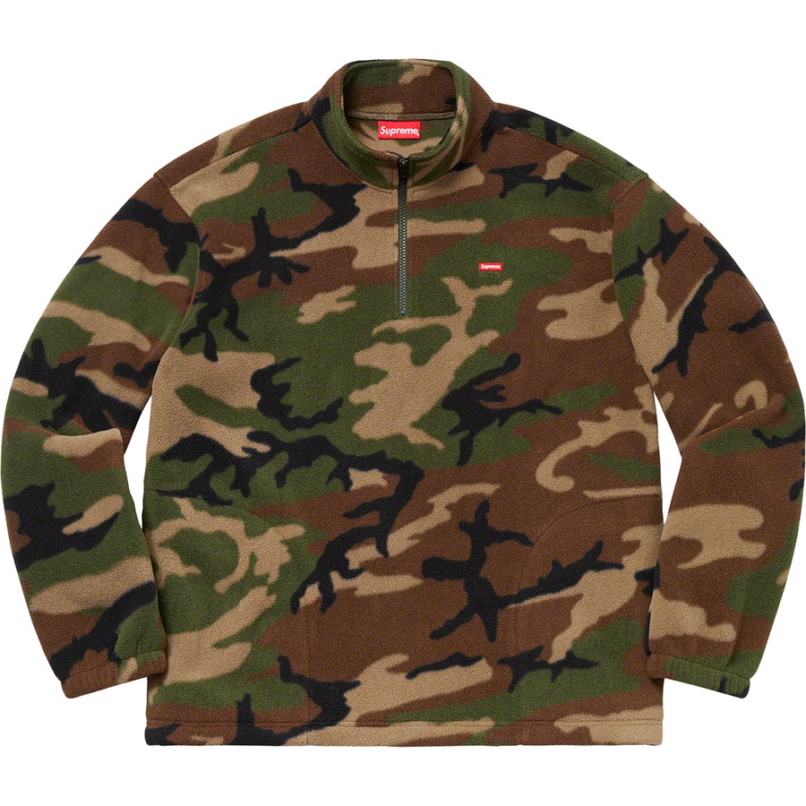 Details on Polartec Half Zip Pullover Woodland Camo from fall winter 2019 (Price is $118)
