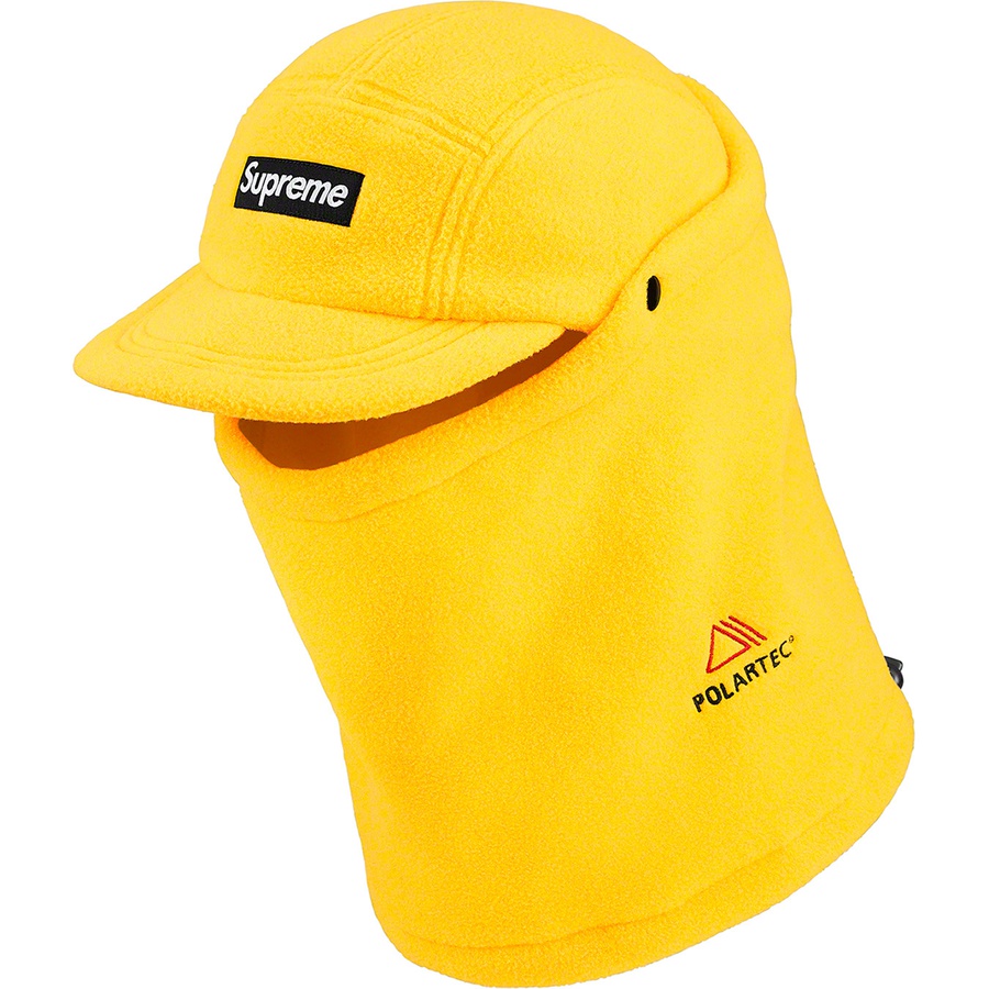 Details on Facemask Polartec Camp Cap Yellow from fall winter 2019 (Price is $58)