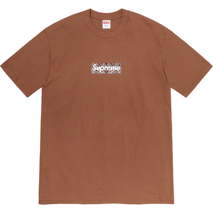 Details on Bandana Box Logo Tee Brown from fall winter
                                                    2019 (Price is $38)