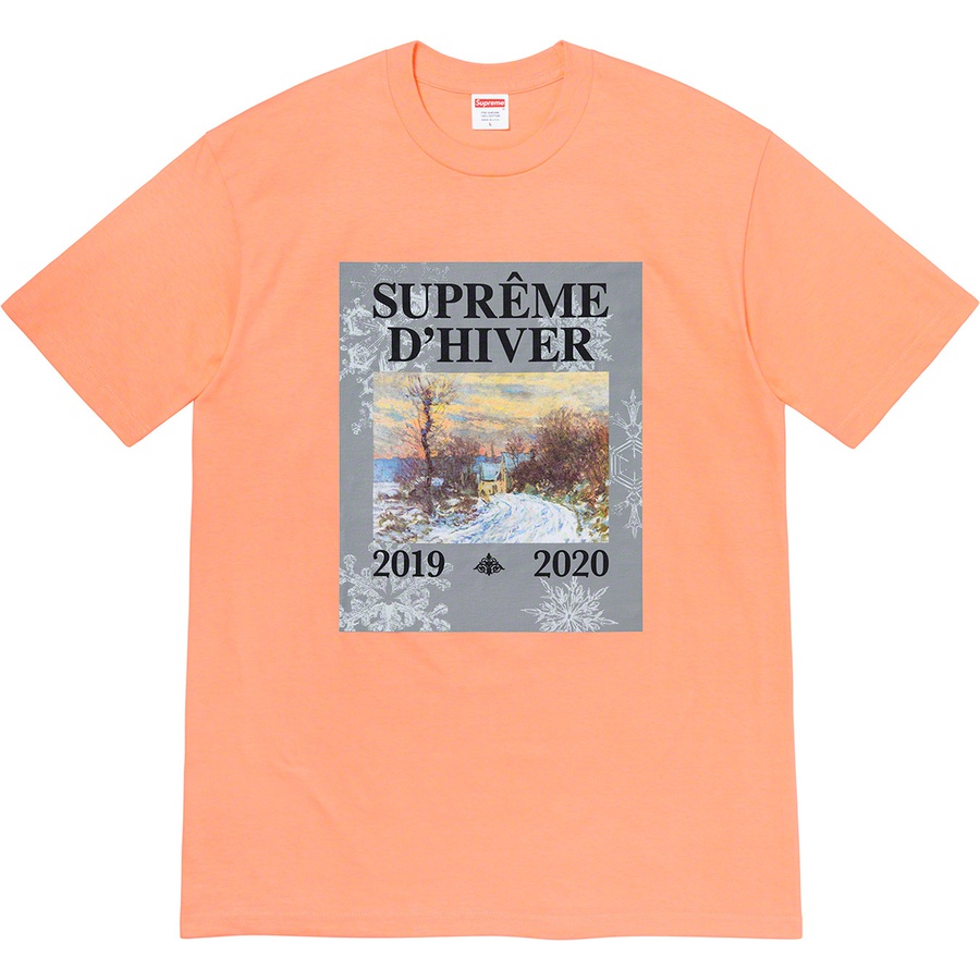 Details on D'Hiver Tee Peach from fall winter
                                                    2019 (Price is $38)