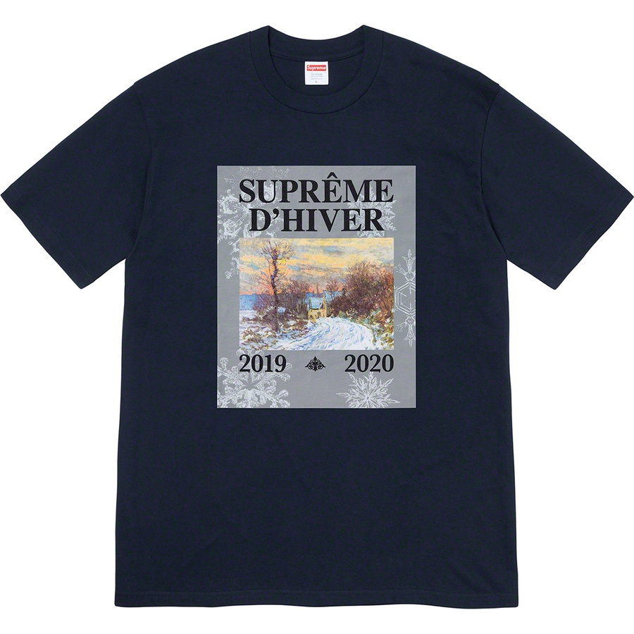 Details on D'Hiver Tee Navy from fall winter
                                                    2019 (Price is $38)