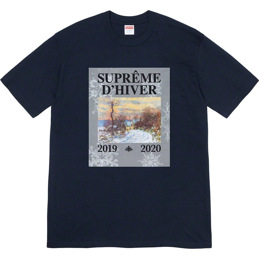 Details on D'Hiver Tee Navy from fall winter
                                                    2019 (Price is $38)