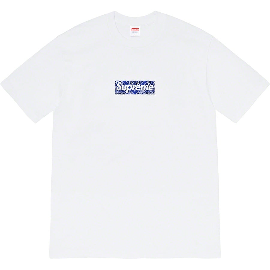 Details on Bandana Box Logo Tee White from fall winter
                                                    2019 (Price is $38)