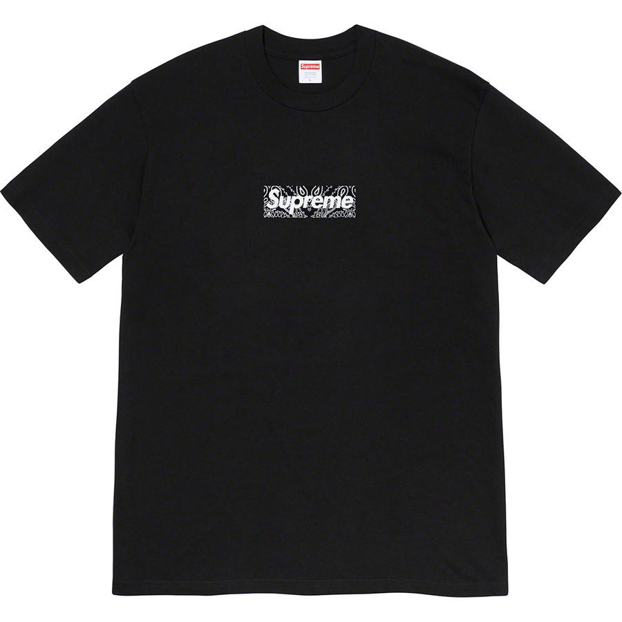 Details on Bandana Box Logo Tee Black from fall winter 2019 (Price is $38)