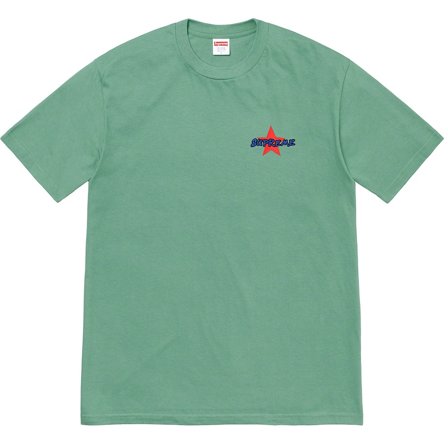 Details on Money Power Respect Tee Dusty Teal from fall winter 2019 (Price is $38)
