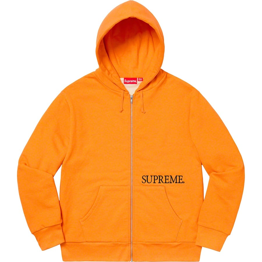 Details on Thermal Zip Up Hooded Sweatshirt Tangerine from fall winter
                                                    2019 (Price is $198)