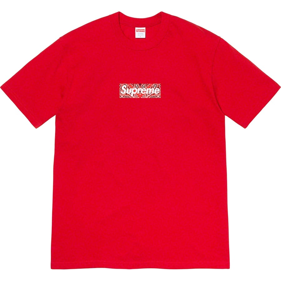 Details on Bandana Box Logo Tee Red from fall winter
                                                    2019 (Price is $38)
