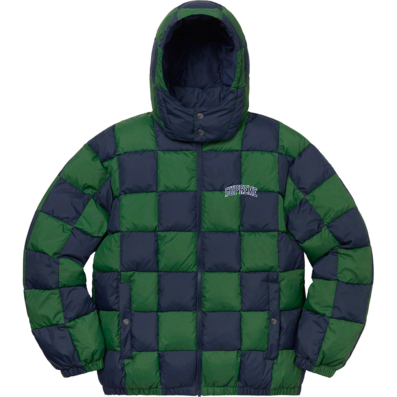 Checkerboard Puffy Jacket - Supreme Community