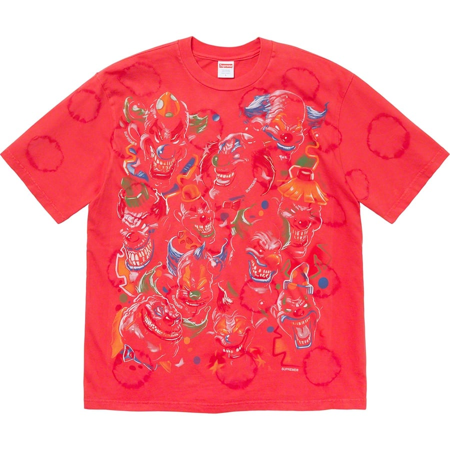 Details on Clowns Tee Bleached Red from fall winter
                                                    2019 (Price is $48)