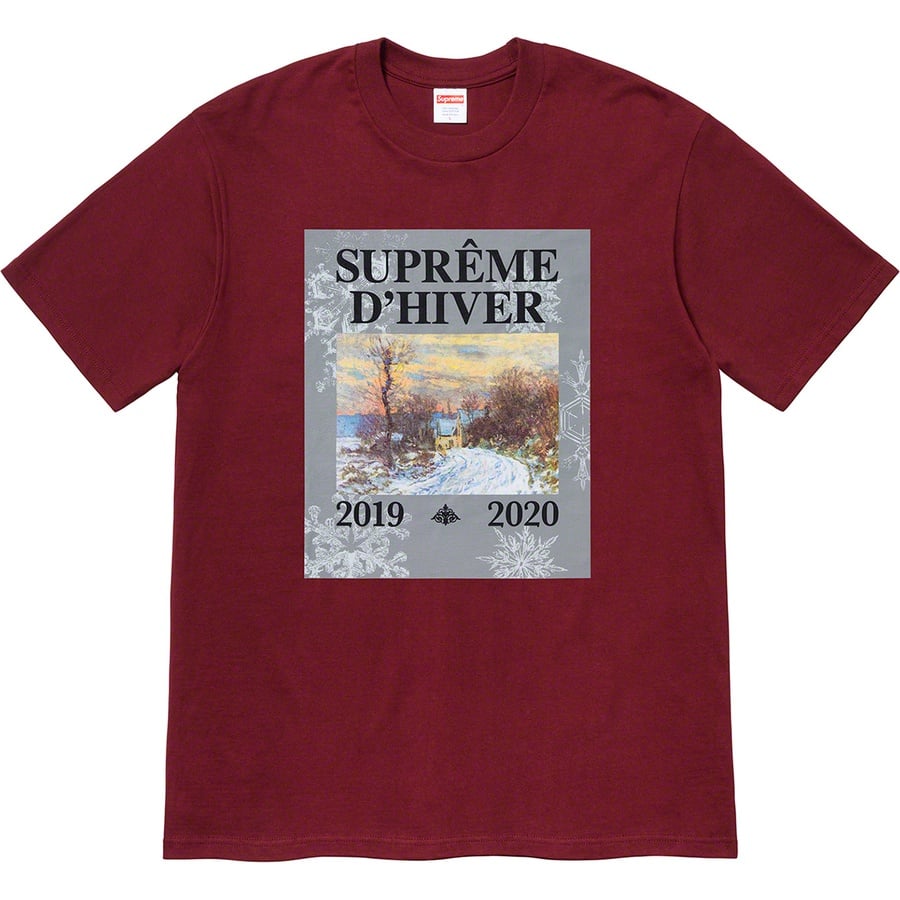 Details on D'Hiver Tee Burgundy from fall winter
                                                    2019 (Price is $38)