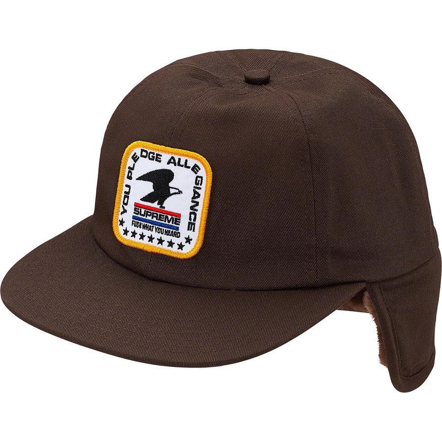 Supreme Earflap 6-Panel (FW19) - Brown - $58