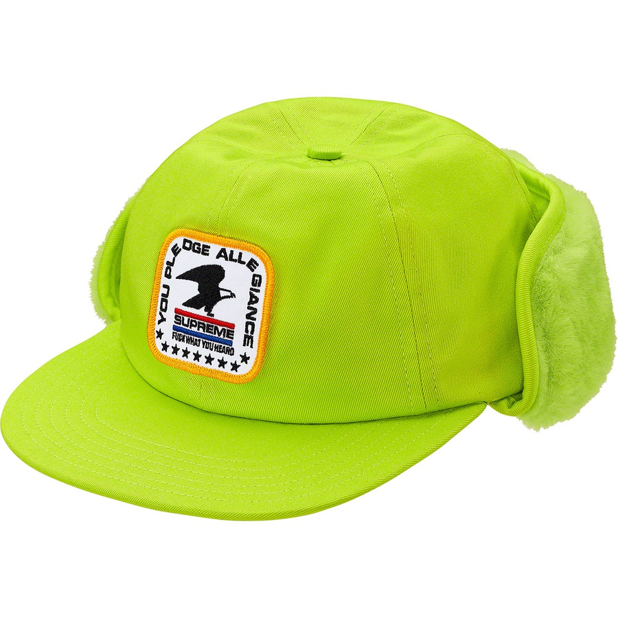 Details on Earflap 6-Panel Lime from fall winter 2019 (Price is $58)
