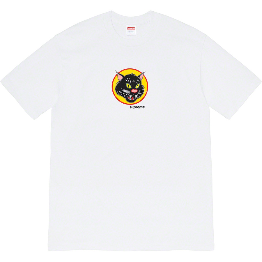Details on Black Cat Tee White from spring summer 2020 (Price is $38)