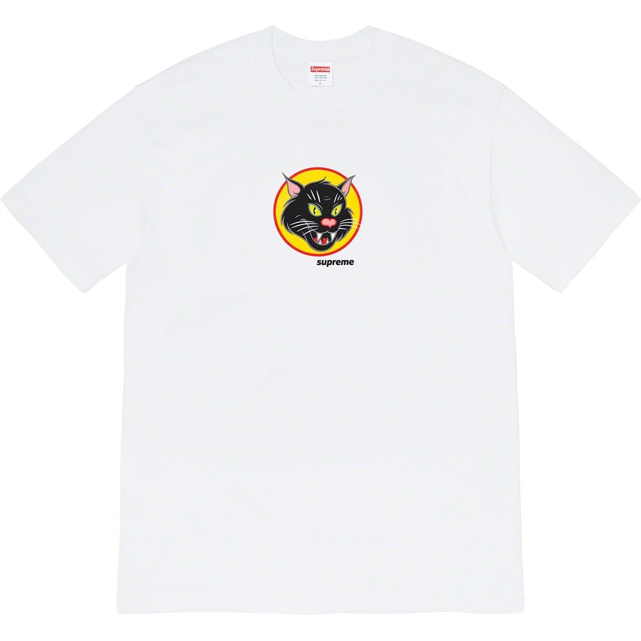 Details on Black Cat Tee White from spring summer
                                                    2020 (Price is $38)