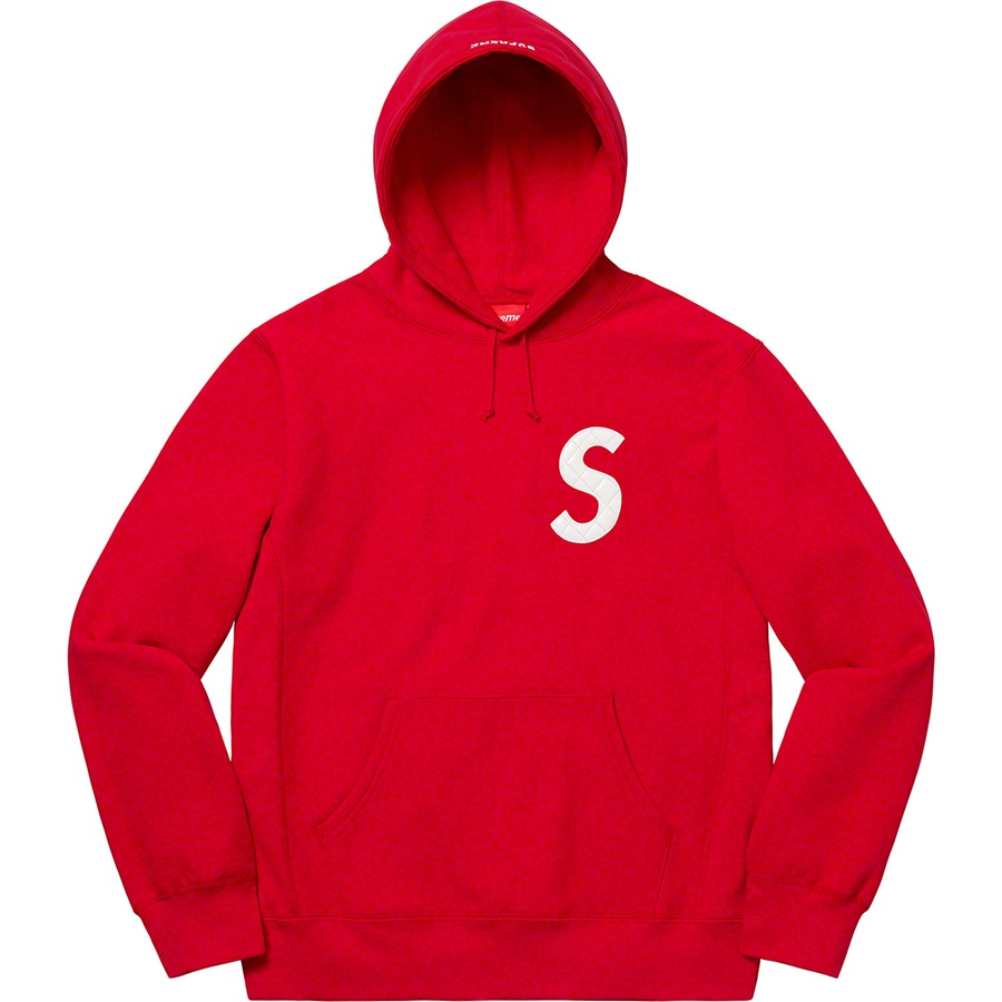 Details on S Logo Hooded Sweatshirt Red from spring summer 2020 (Price is $158)