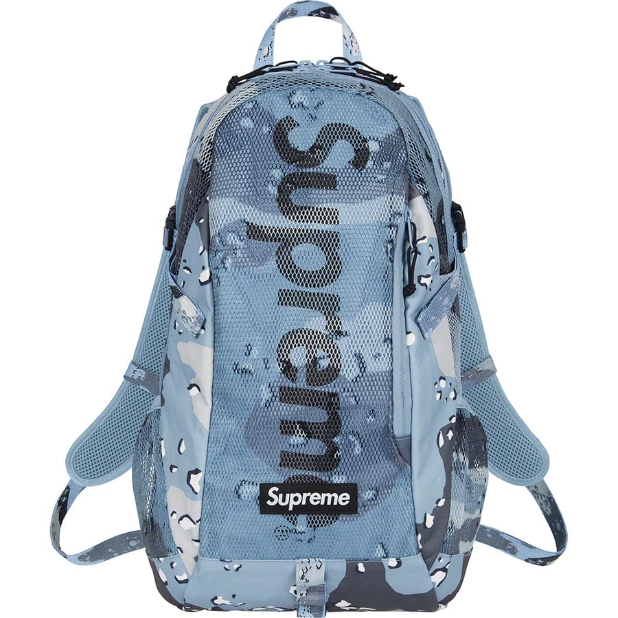 Details on Backpack Blue Chocolate Chip Camo from spring summer
                                                    2020 (Price is $148)