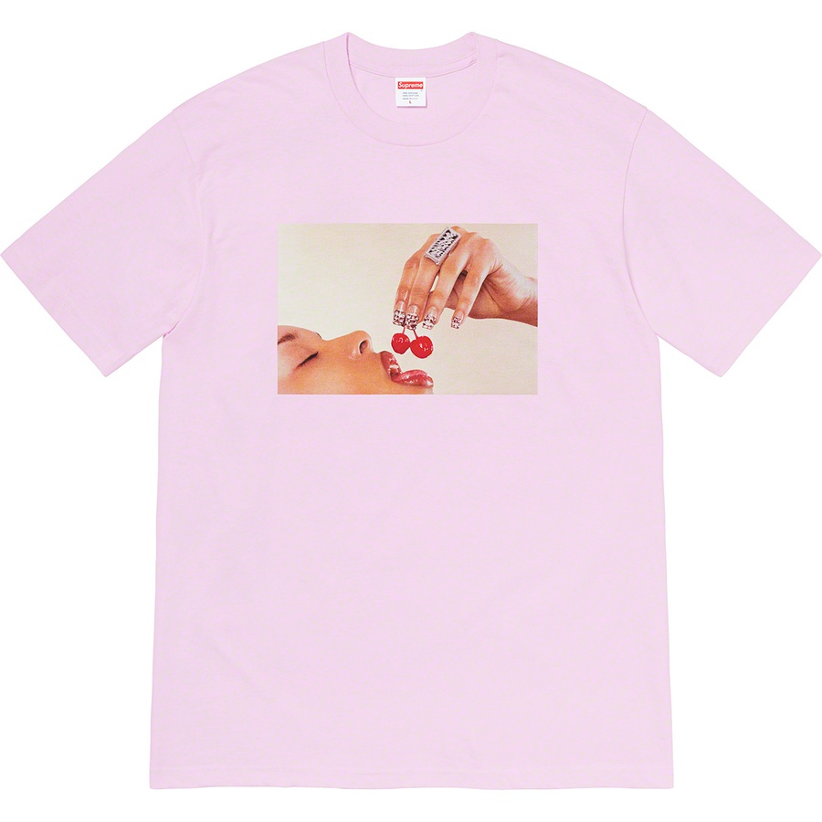 Details on Cherries Tee Light Purple from spring summer 2020 (Price is $38)