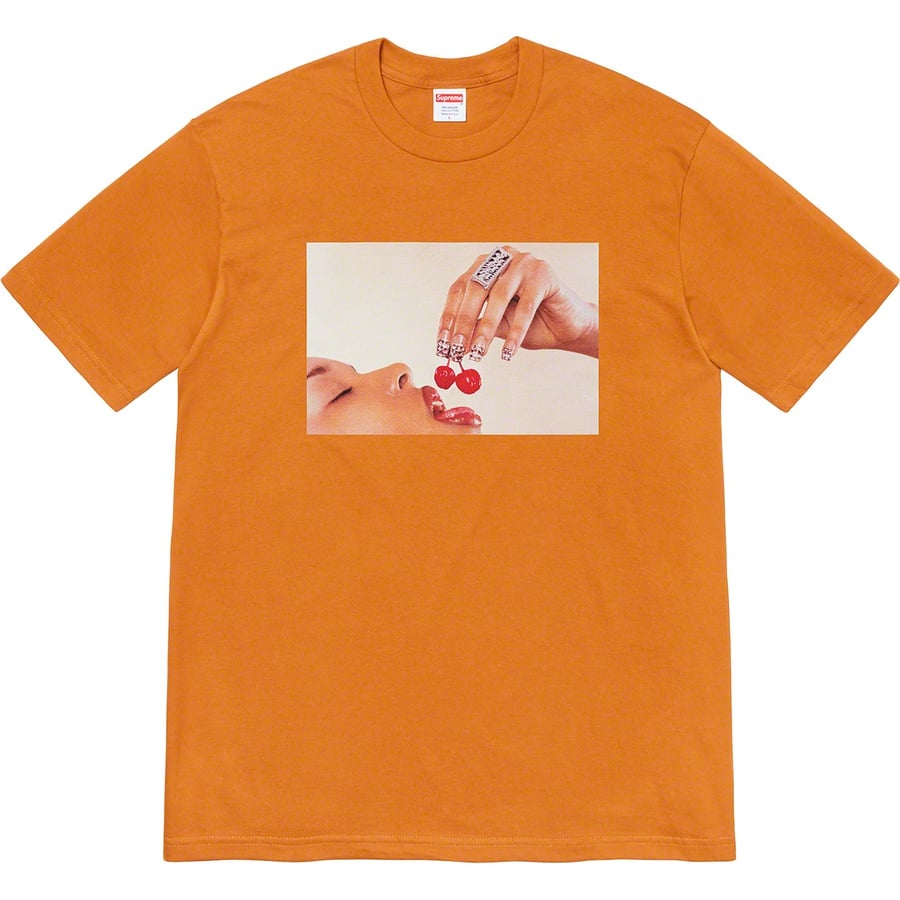 Details on Cherries Tee Burnt Orange from spring summer
                                                    2020 (Price is $38)