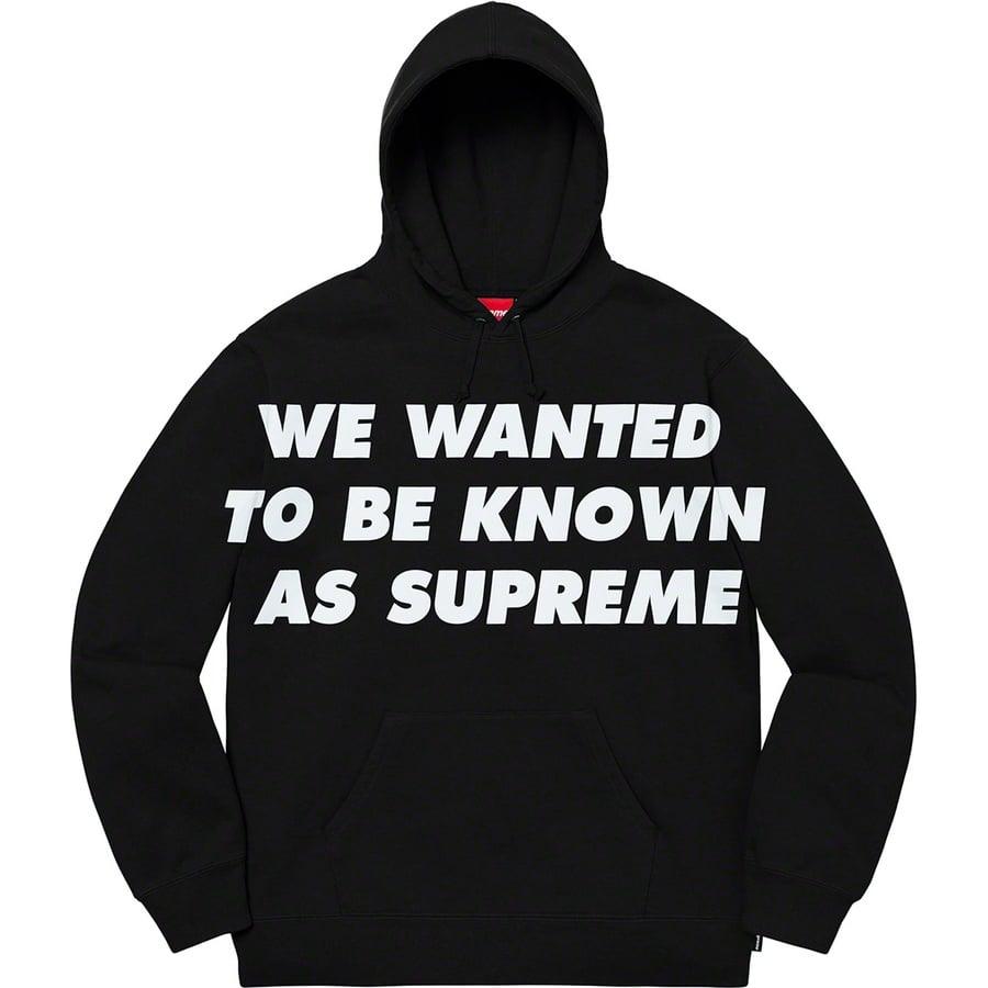 Details on Known As Hooded Sweatshirt Black from spring summer
                                                    2020 (Price is $148)