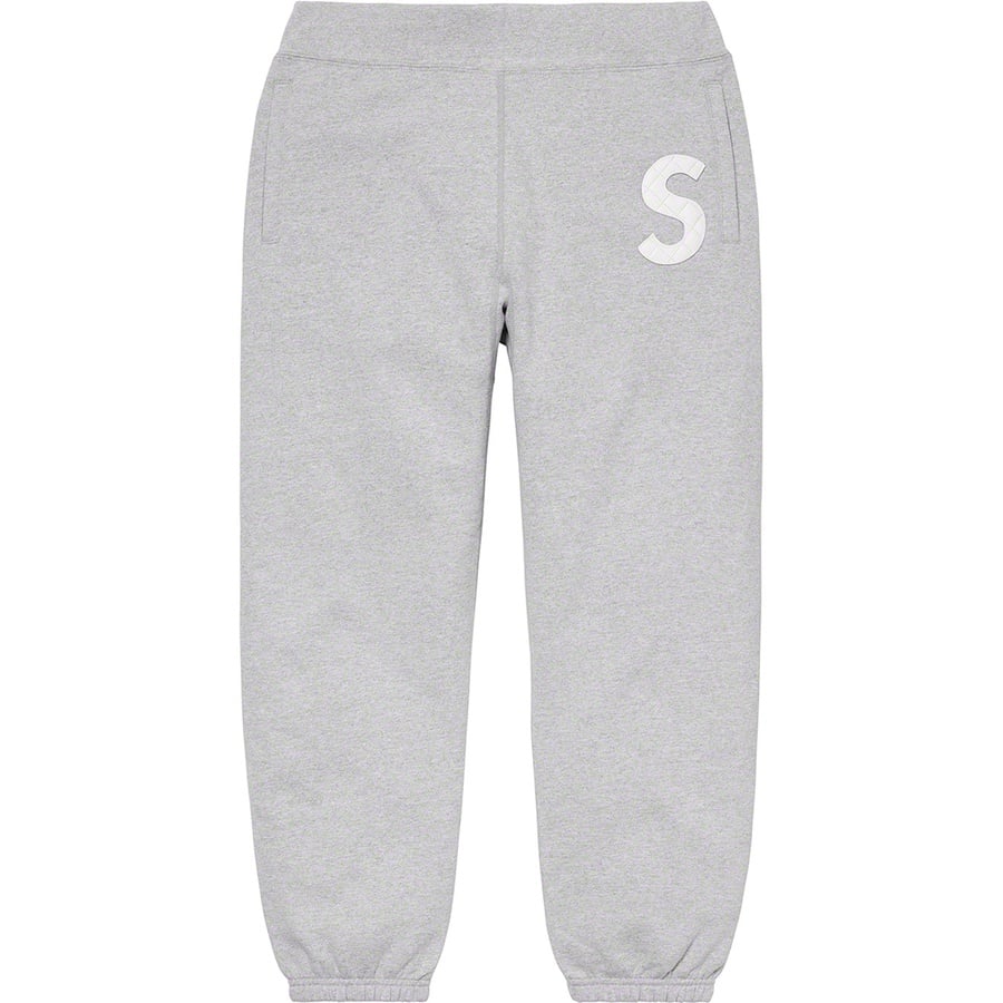 Details on S Logo Sweatpant Heather Grey from spring summer 2020 (Price is $158)