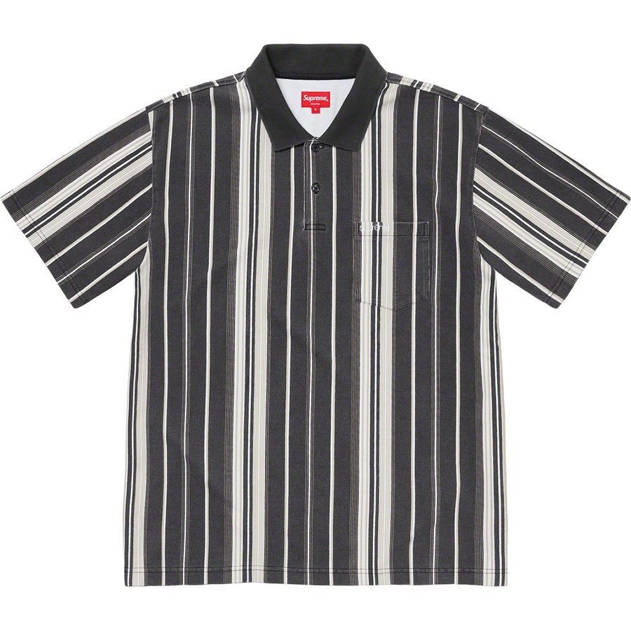Details on Vertical Stripe Polo Black from spring summer 2020 (Price is $88)