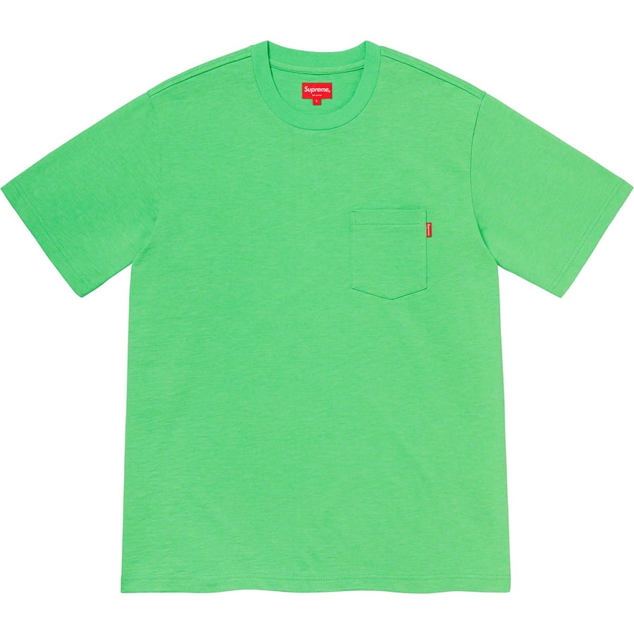 Details on S S Pocket Tee Bright Green from spring summer
                                                    2020 (Price is $60)