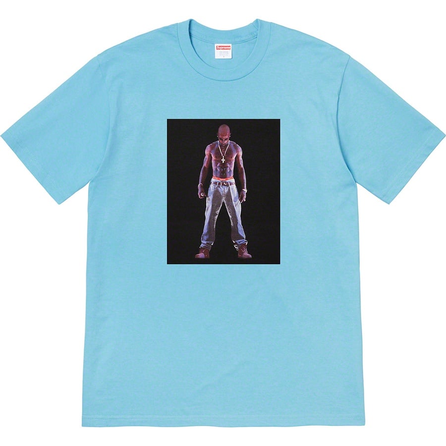 Details on Tupac Hologram Tee Light Slate from spring summer
                                                    2020 (Price is $48)