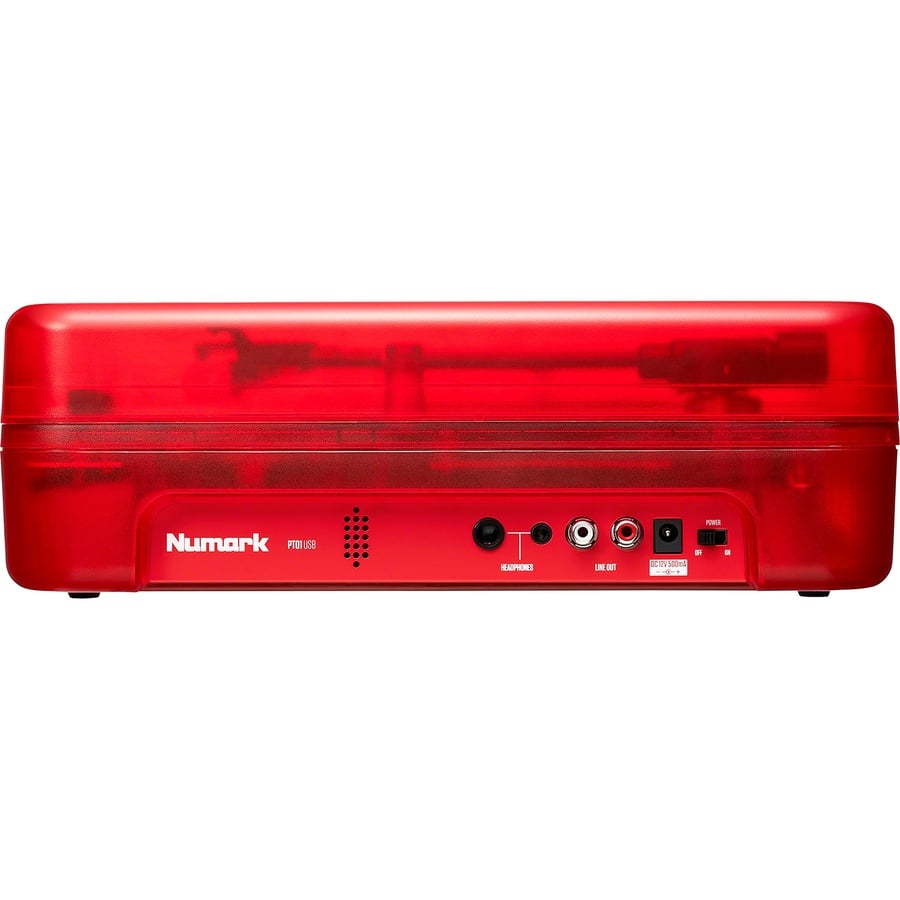 Details on Supreme Numark PT01 Portable Turntable Red from spring summer
                                                    2020 (Price is $168)