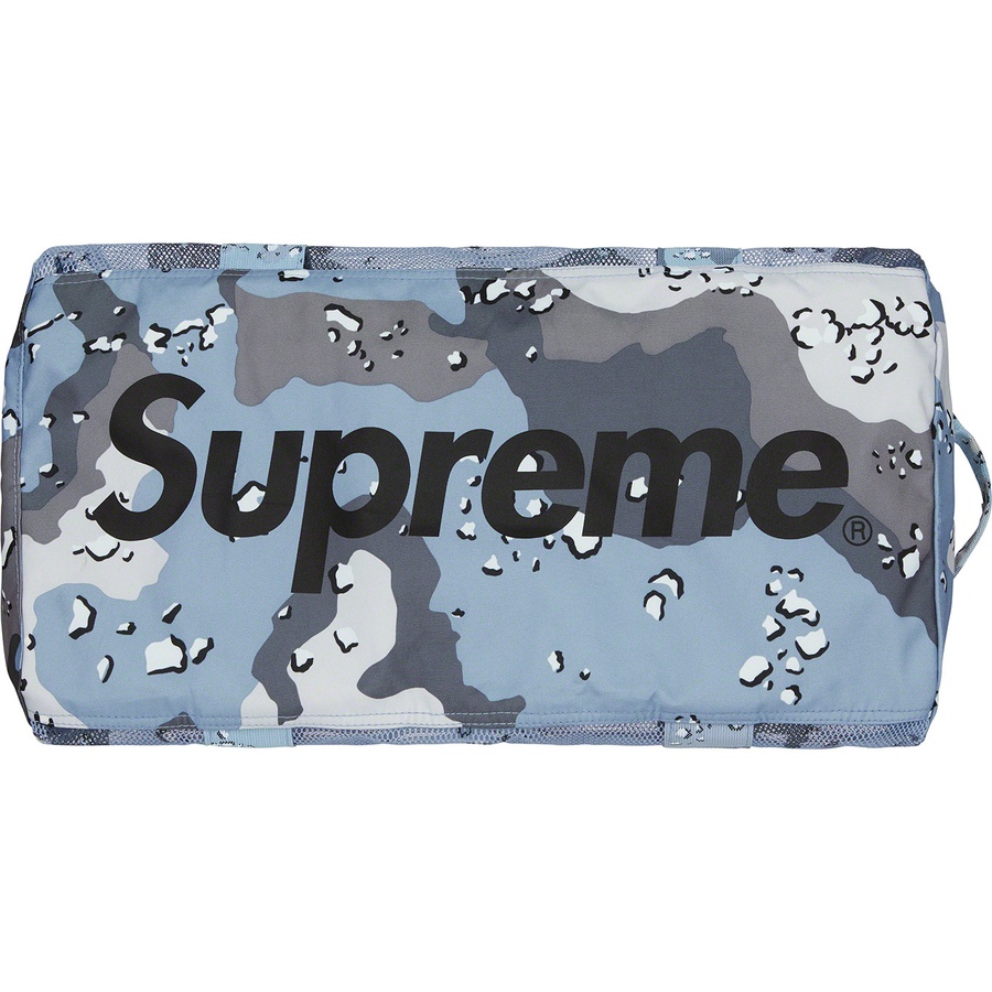 Details on Big Duffle Bag Blue Chocolate Chip Camo from spring summer 2020 (Price is $128)