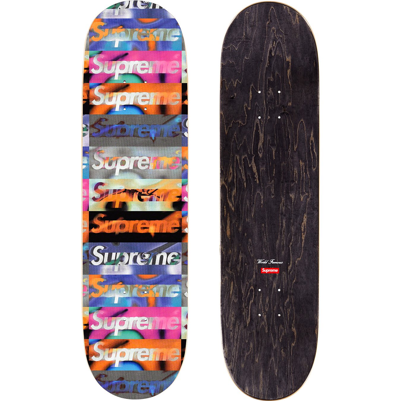 Supreme Logo Skateboard Deck Black