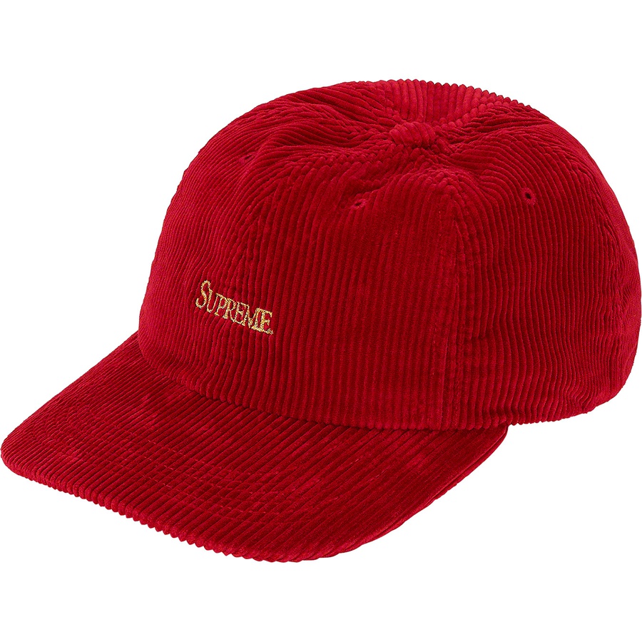Supreme Corduroy 6-Panel (SS20) - Red - $48