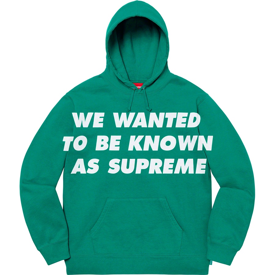 Details on Known As Hooded Sweatshirt Dark Aqua from spring summer
                                                    2020 (Price is $148)