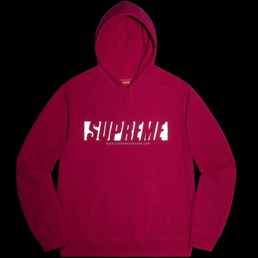 Details on Reflective Cutout Hooded Sweatshirt Fuchsia from spring summer 2020 (Price is $158)