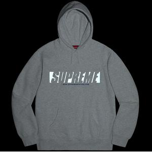 supreme reflective cutout hooded sweatshirt