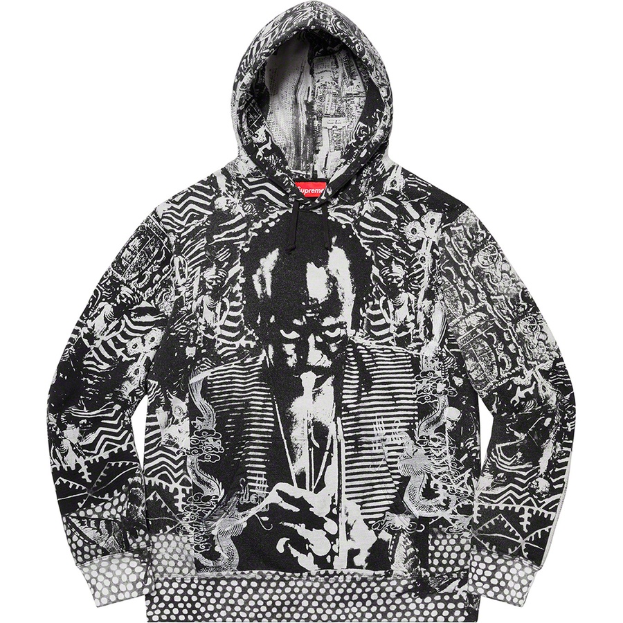 Details on Miles Davis Hooded Sweatshirt Black from spring summer 2020 (Price is $198)