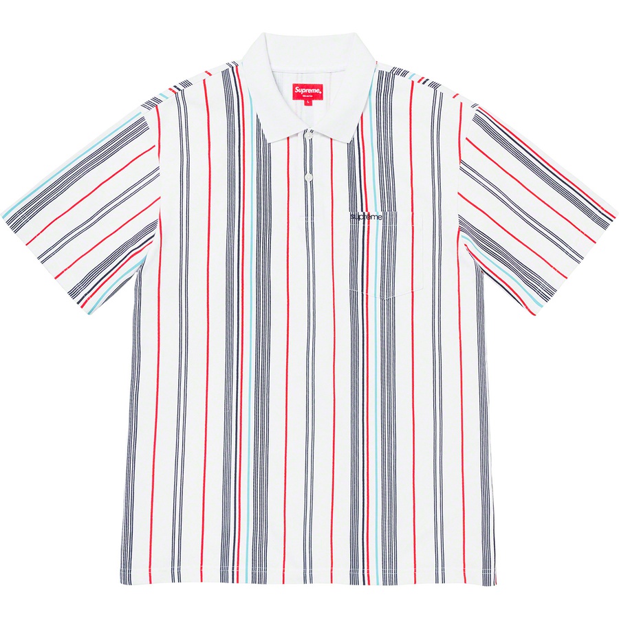 Details on Vertical Stripe Polo White from spring summer 2020 (Price is $88)