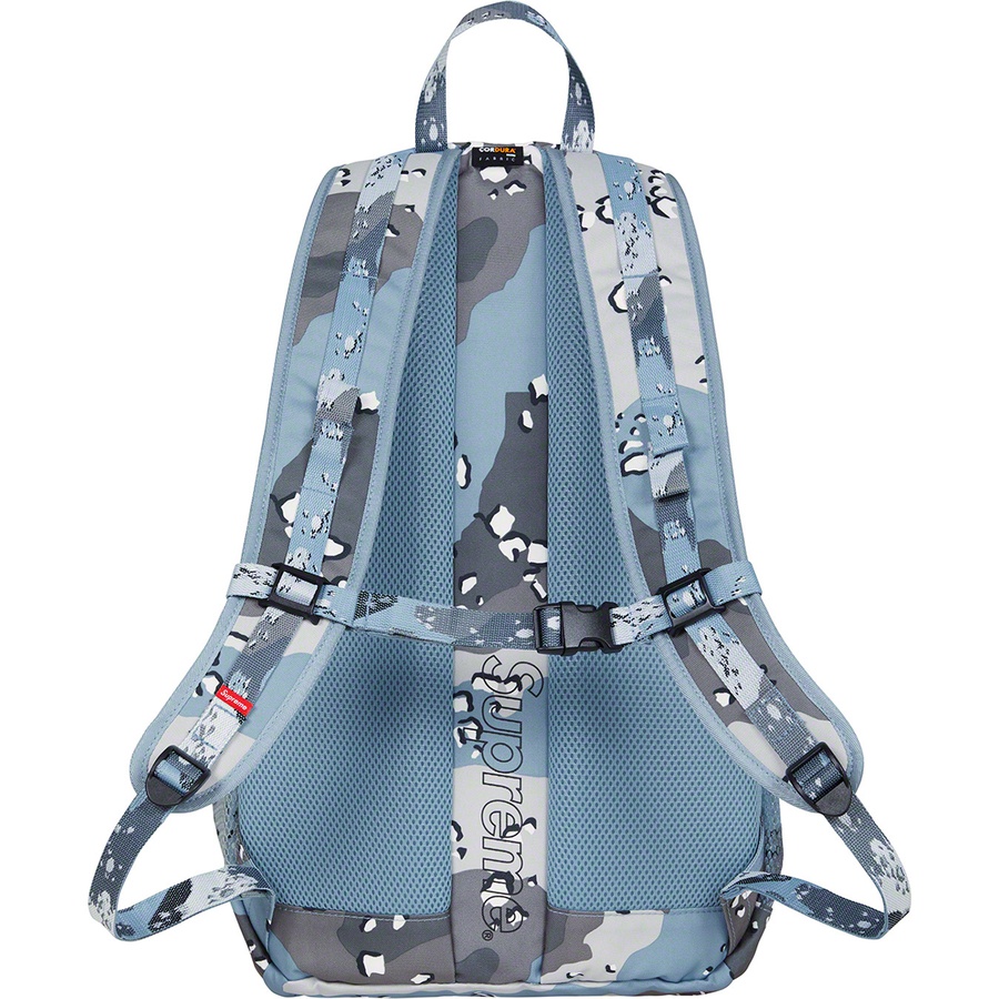 Details on Backpack Blue Chocolate Chip Camo from spring summer 2020 (Price is $148)
