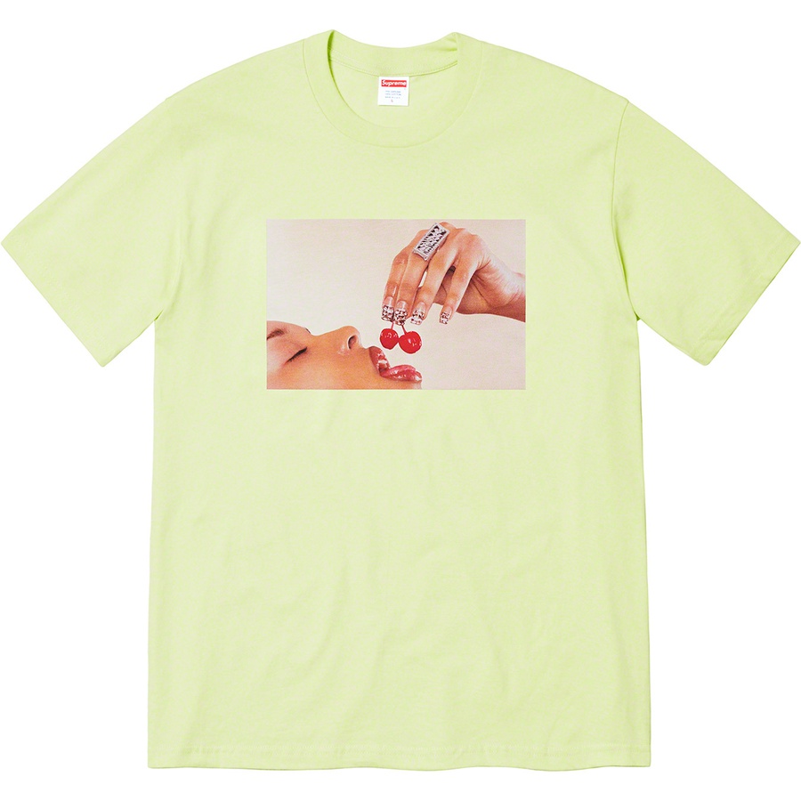 Details on Cherries Tee Pale Mint from spring summer 2020 (Price is $38)