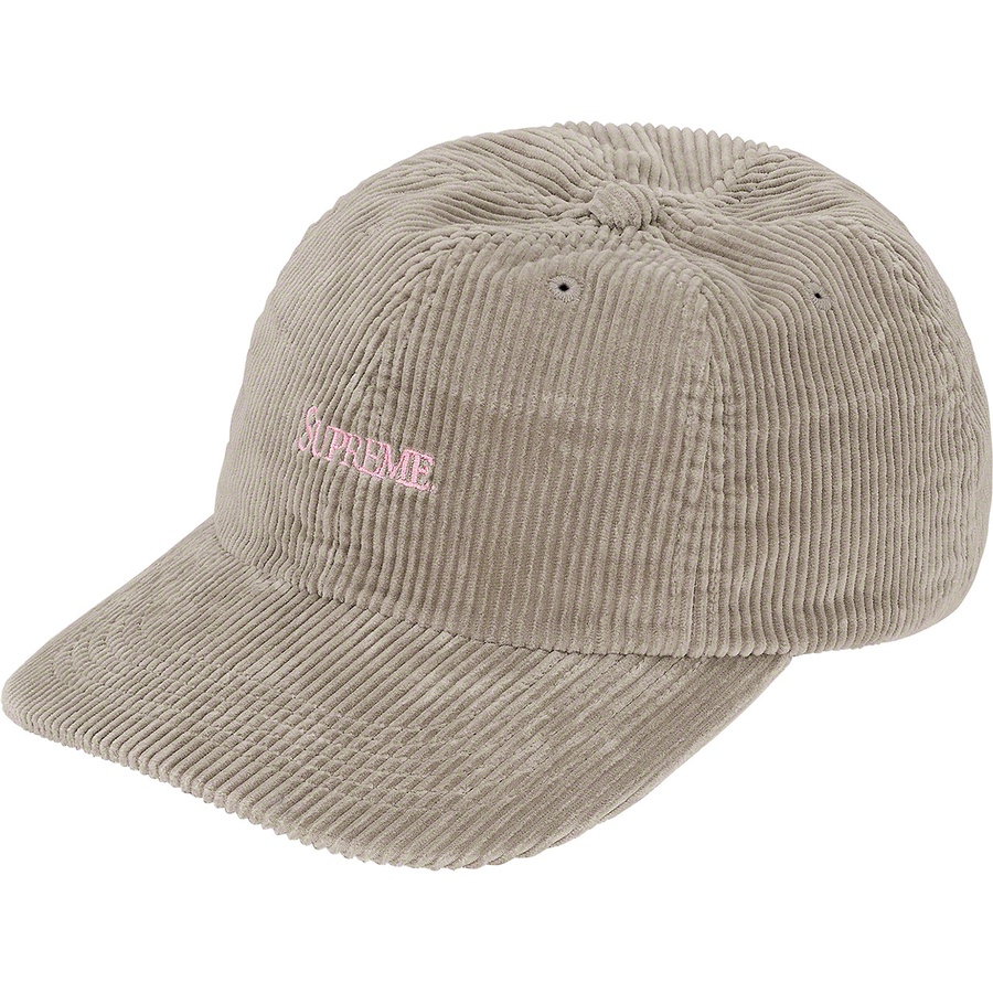 Supreme Corduroy 6-Panel (SS20) - Light Grey - $48