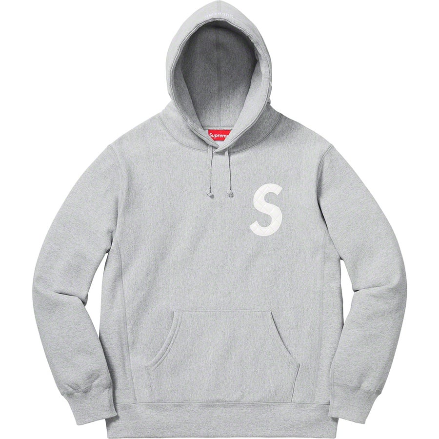 Details on S Logo Hooded Sweatshirt Heather Grey from spring summer 2020 (Price is $158)